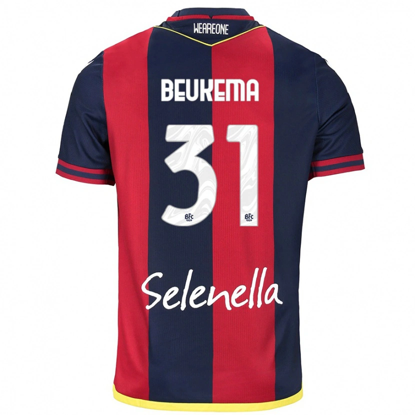 Danxen Herren Sam Beukema #31 Rot Königsblau Heimtrikot Trikot 2024/25 T-Shirt