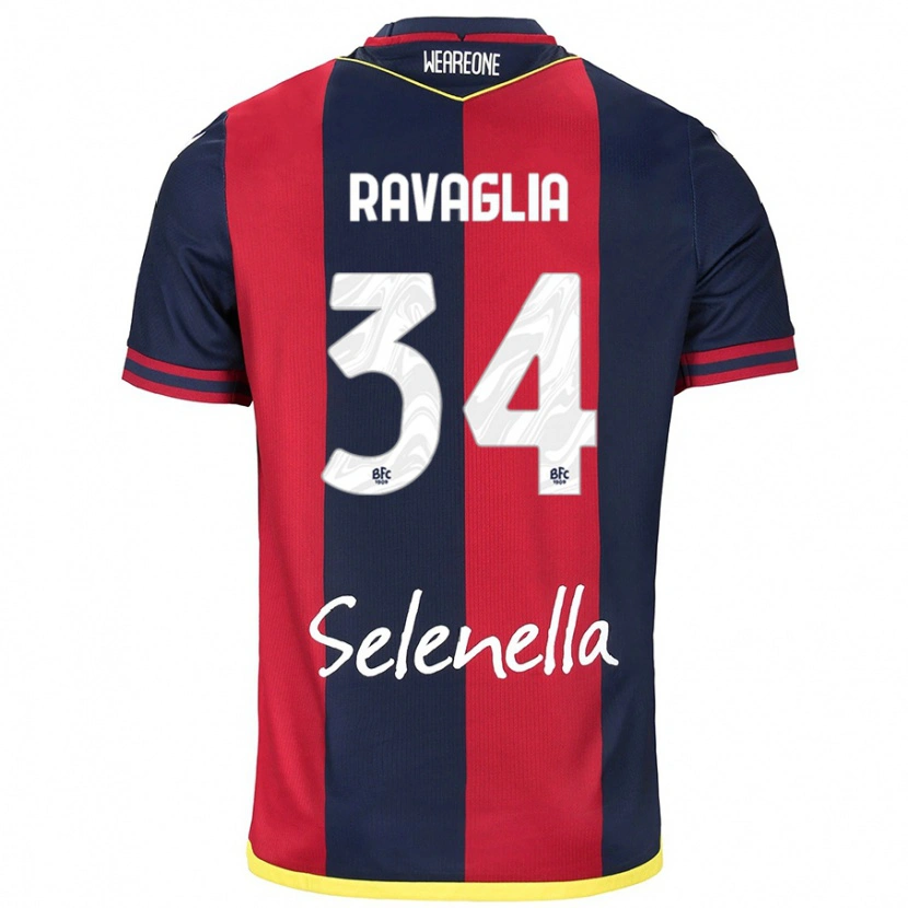 Danxen Herren Federico Ravaglia #34 Rot Königsblau Heimtrikot Trikot 2024/25 T-Shirt