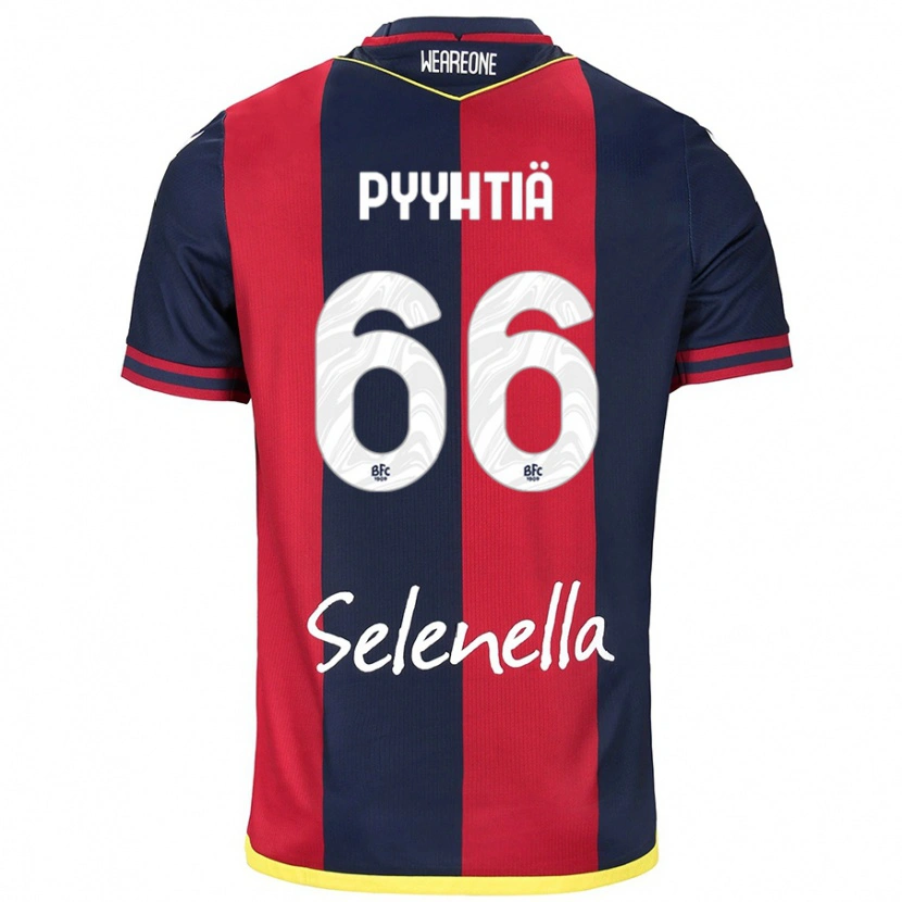 Danxen Herren Niklas Pyyhtiä #66 Rot Königsblau Heimtrikot Trikot 2024/25 T-Shirt
