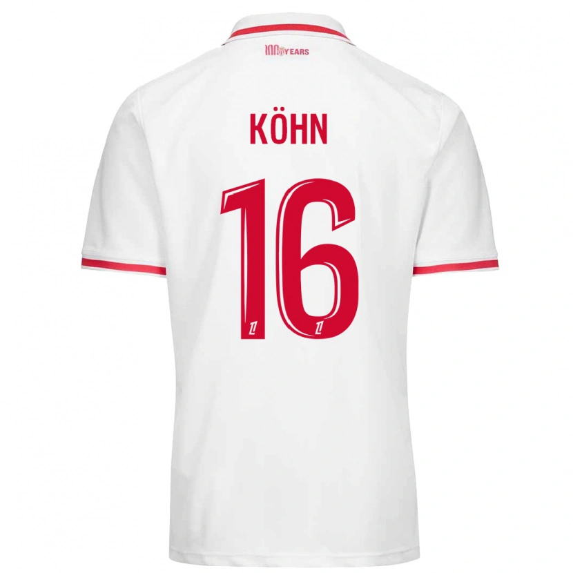 Danxen Herren Philipp Köhn #16 Weiß Rot Heimtrikot Trikot 2024/25 T-Shirt
