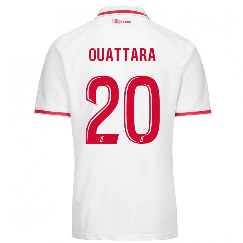 Danxen Herren Kassoum Ouattara #20 Weiß Rot Heimtrikot Trikot 2024/25 T-Shirt