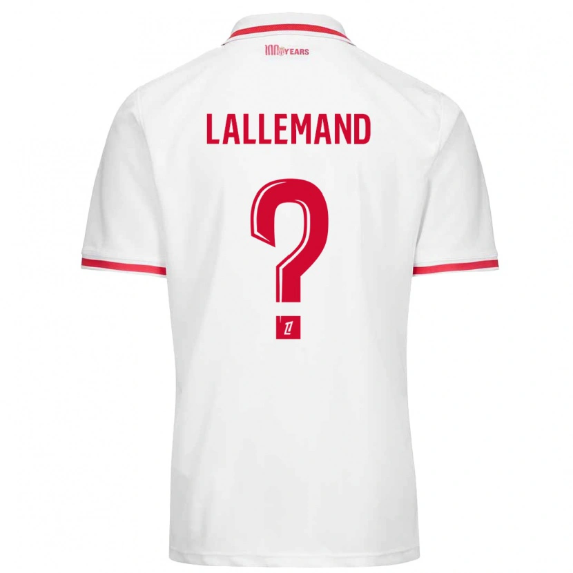 Danxen Herren Nassim Lallemand #0 Weiß Rot Heimtrikot Trikot 2024/25 T-Shirt