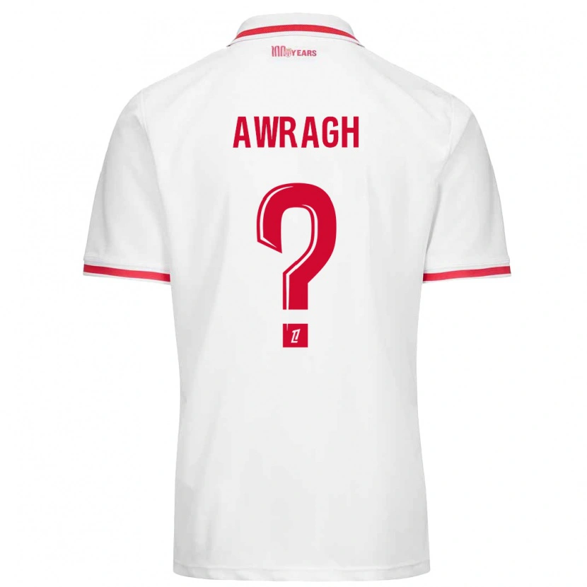 Danxen Herren Soufian Awragh #0 Weiß Rot Heimtrikot Trikot 2024/25 T-Shirt