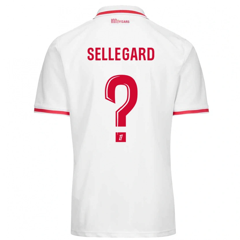 Danxen Herren Alexander Sellegard #0 Weiß Rot Heimtrikot Trikot 2024/25 T-Shirt