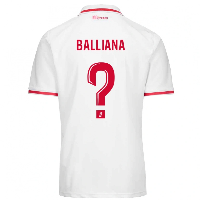 Danxen Herren David Balliana #0 Weiß Rot Heimtrikot Trikot 2024/25 T-Shirt