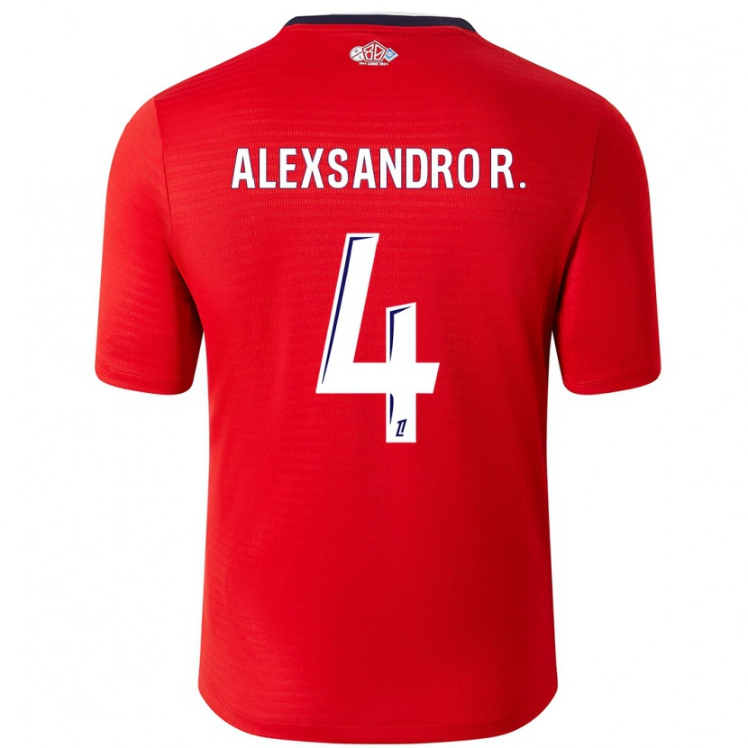 Danxen Herren Alexsandro #4 Rot Weiß Heimtrikot Trikot 2024/25 T-Shirt
