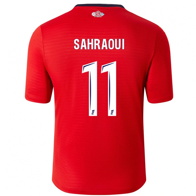 Danxen Herren Osame Sahraoui #11 Rot Weiß Heimtrikot Trikot 2024/25 T-Shirt