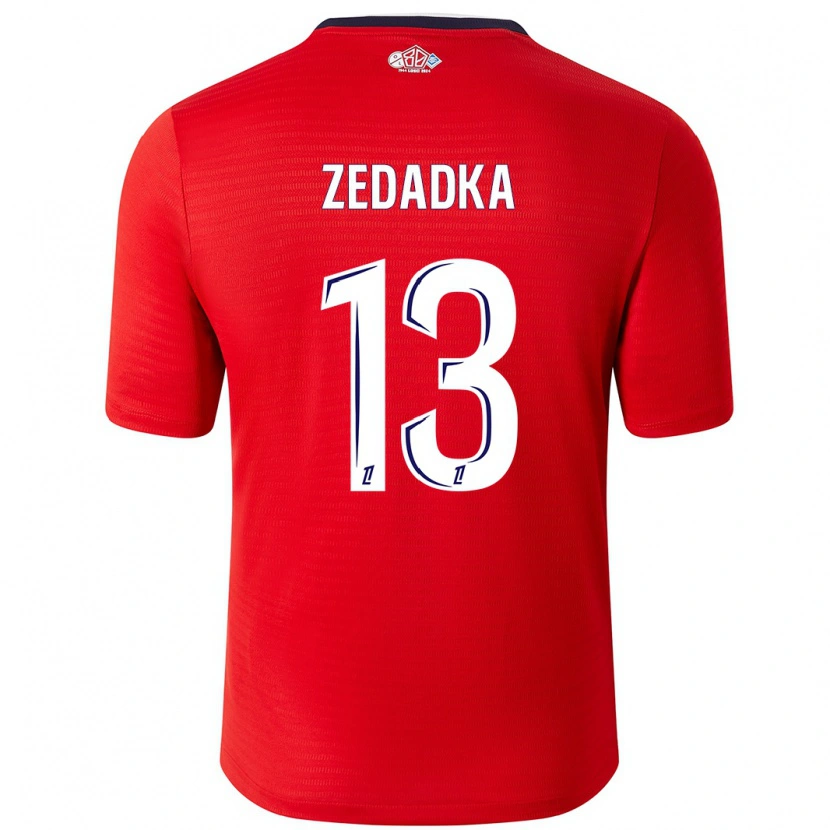 Danxen Herren Akim Zedadka #13 Rot Weiß Heimtrikot Trikot 2024/25 T-Shirt