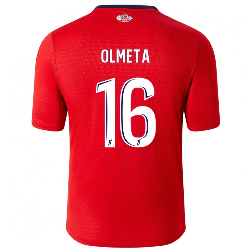 Danxen Herren Lisandru Olmeta #16 Rot Weiß Heimtrikot Trikot 2024/25 T-Shirt