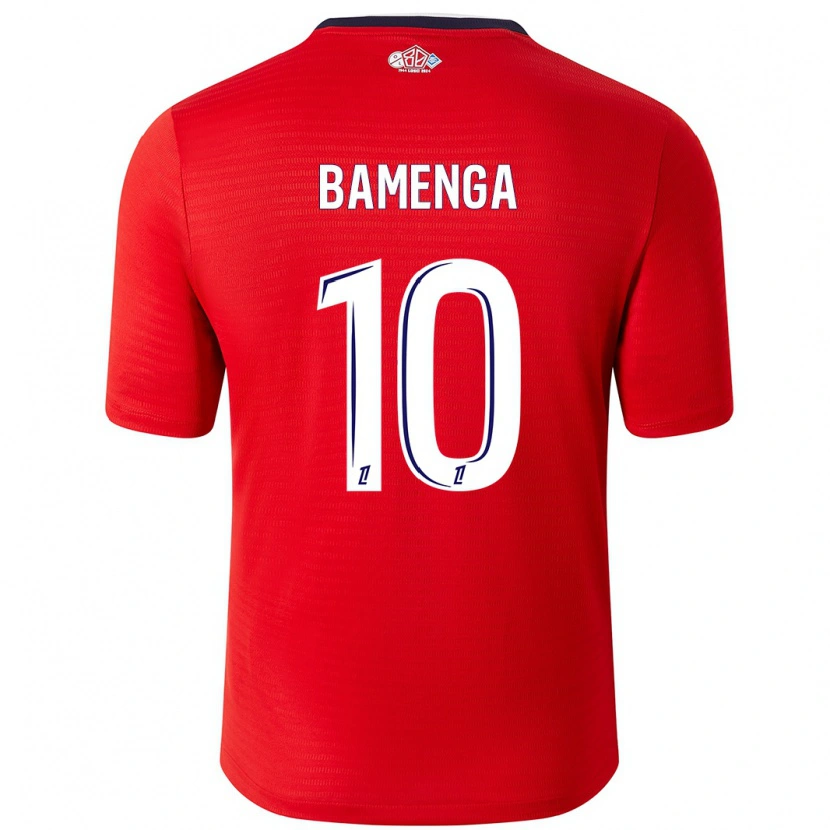 Danxen Herren Naomie Bamenga #10 Rot Weiß Heimtrikot Trikot 2024/25 T-Shirt