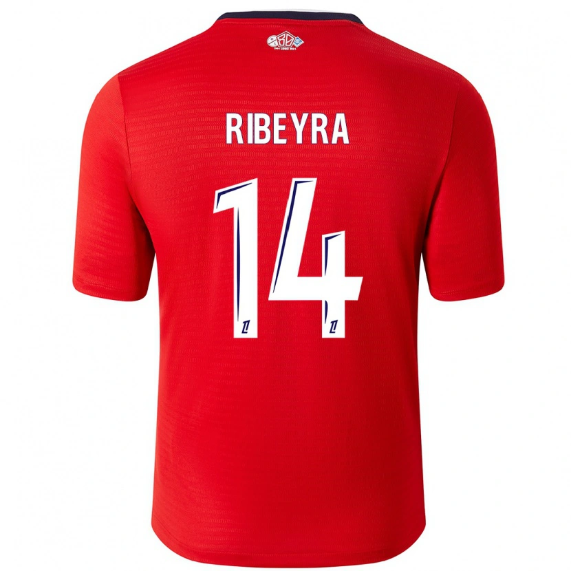 Danxen Herren Anaïs Ribeyra #14 Rot Weiß Heimtrikot Trikot 2024/25 T-Shirt
