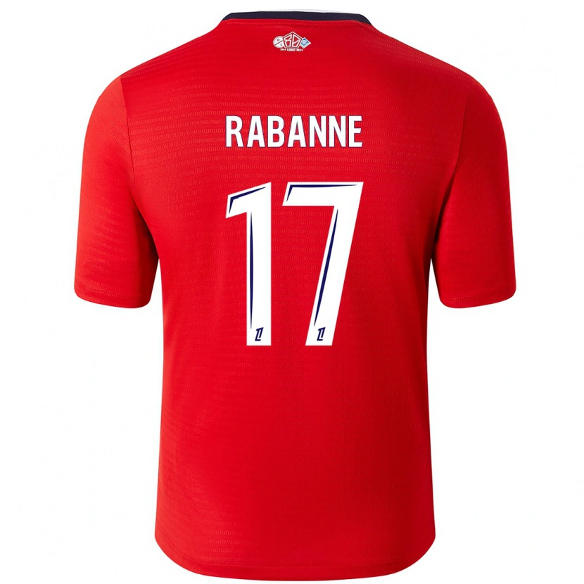 Danxen Herren Julie Rabanne #17 Rot Weiß Heimtrikot Trikot 2024/25 T-Shirt