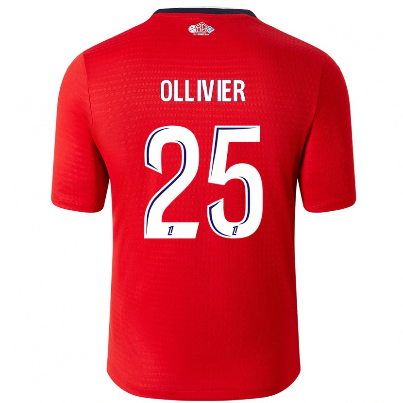 Danxen Herren Agathe Ollivier #25 Rot Weiß Heimtrikot Trikot 2024/25 T-Shirt
