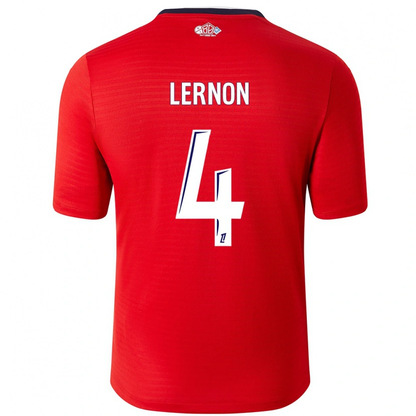Danxen Herren Jessica Lernon #4 Rot Weiß Heimtrikot Trikot 2024/25 T-Shirt