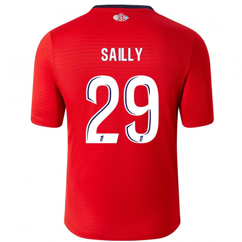 Danxen Herren Charlotte Sailly #29 Rot Weiß Heimtrikot Trikot 2024/25 T-Shirt