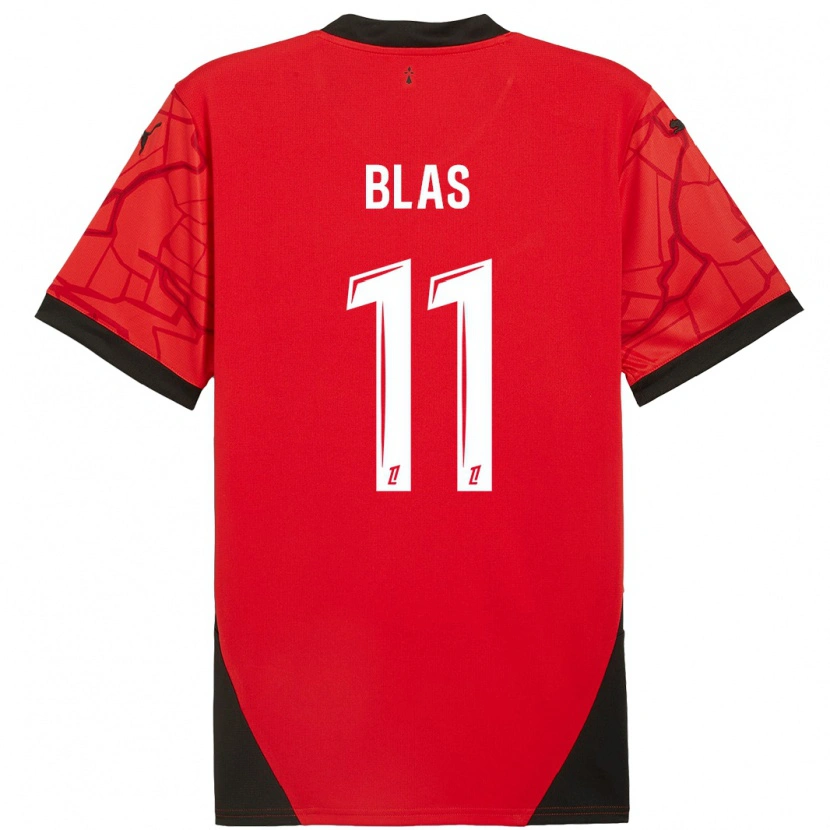 Danxen Herren Ludovic Blas #11 Rot Schwarz Heimtrikot Trikot 2024/25 T-Shirt