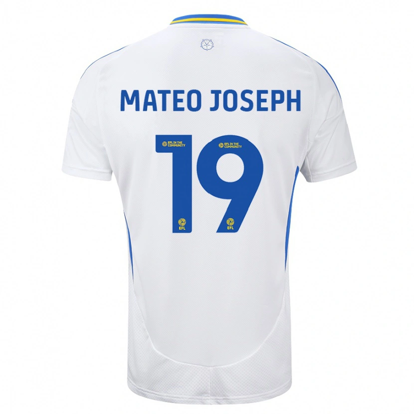 Danxen Herren Mateo Joseph #19 Weiß Blau Heimtrikot Trikot 2024/25 T-Shirt