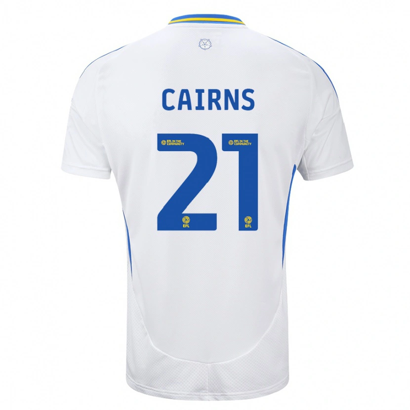 Danxen Herren Alex Cairns #21 Weiß Blau Heimtrikot Trikot 2024/25 T-Shirt