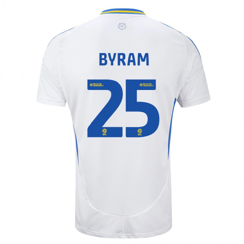 Danxen Herren Sam Byram #25 Weiß Blau Heimtrikot Trikot 2024/25 T-Shirt