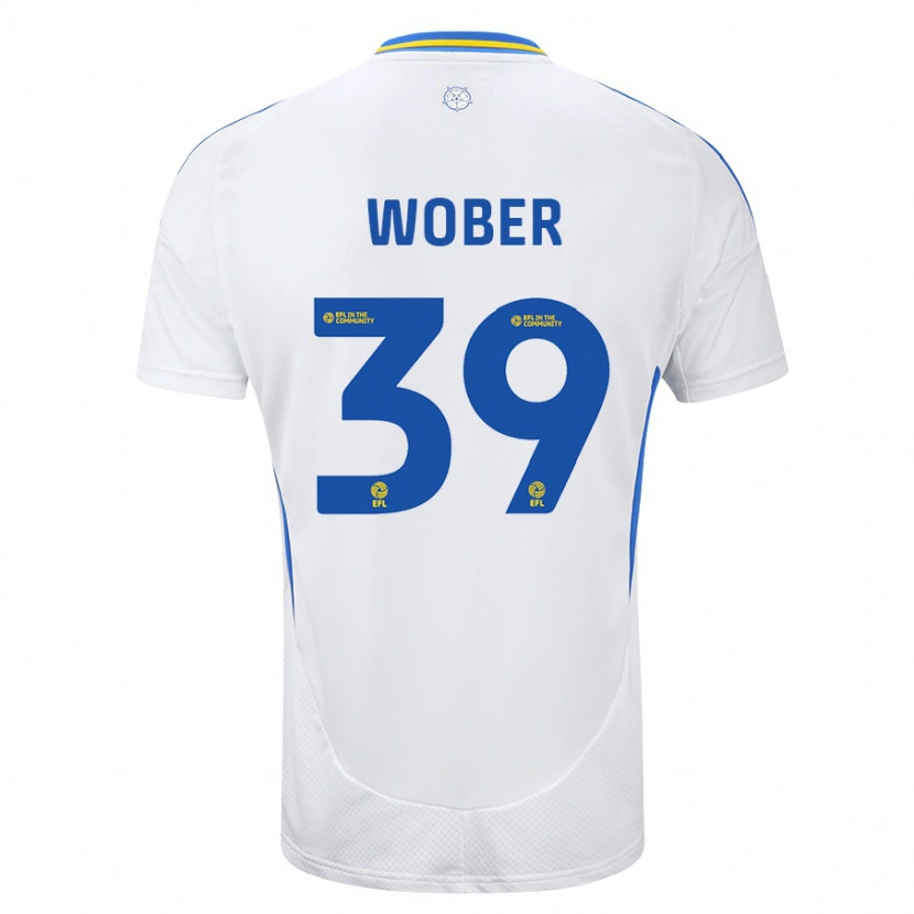 Danxen Herren Maximilian Wöber #39 Weiß Blau Heimtrikot Trikot 2024/25 T-Shirt