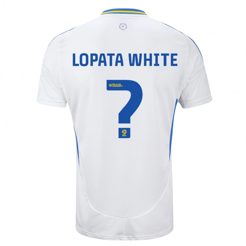 Danxen Herren Reuben Lopata-White #0 Weiß Blau Heimtrikot Trikot 2024/25 T-Shirt