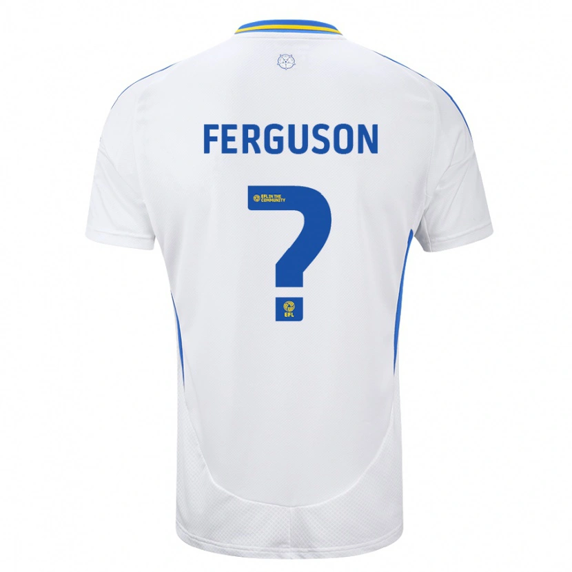 Danxen Herren Connor Ferguson #0 Weiß Blau Heimtrikot Trikot 2024/25 T-Shirt