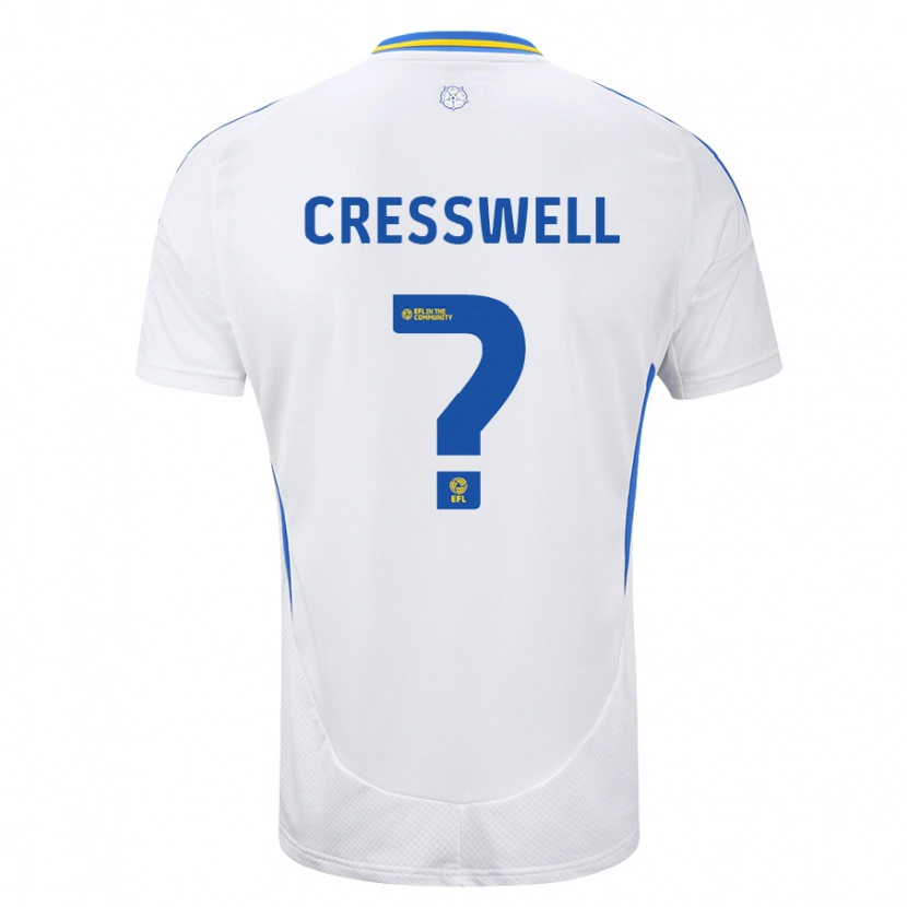 Danxen Herren Alfie Cresswell #0 Weiß Blau Heimtrikot Trikot 2024/25 T-Shirt