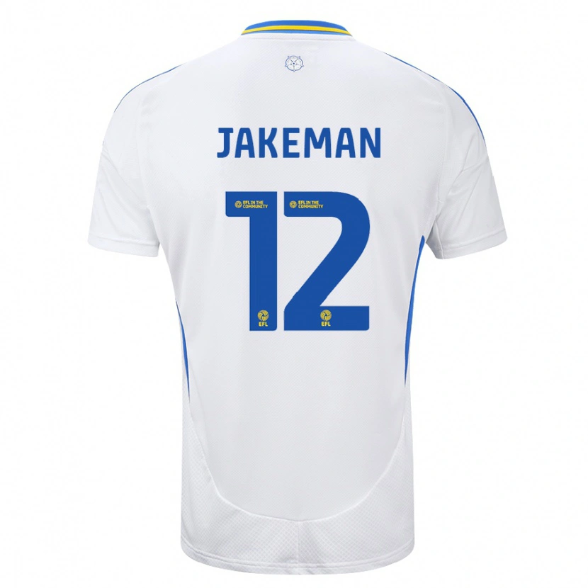 Danxen Herren Harriet Jakeman #12 Weiß Blau Heimtrikot Trikot 2024/25 T-Shirt