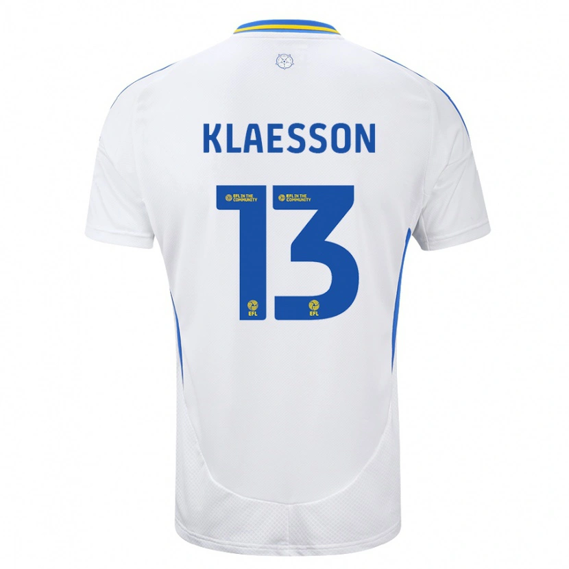 Danxen Herren Kristoffer Klaesson #13 Weiß Blau Heimtrikot Trikot 2024/25 T-Shirt