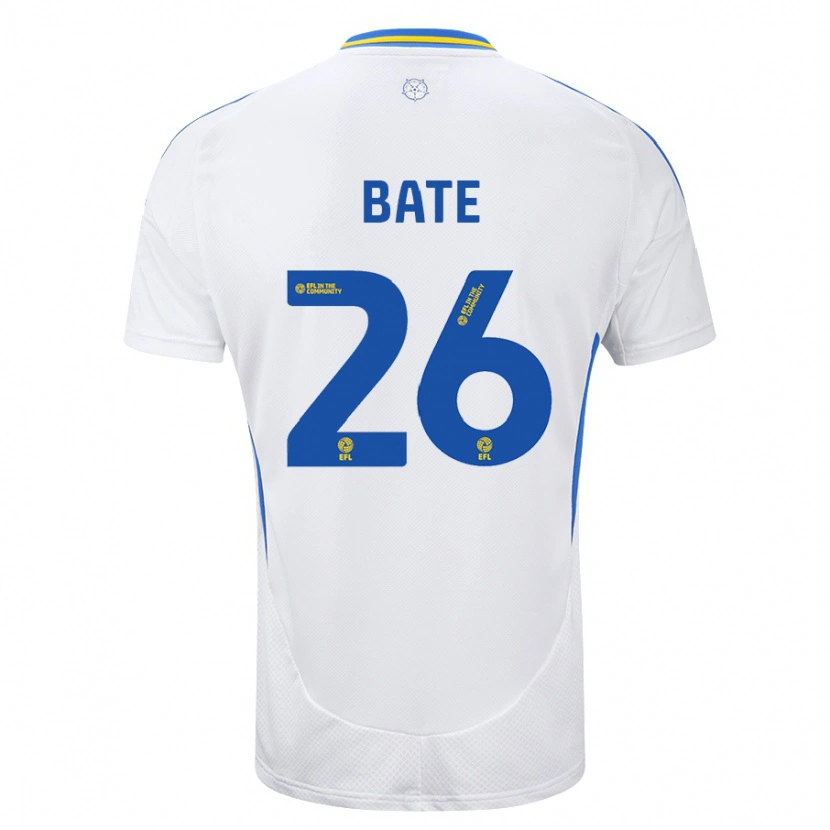Danxen Herren Lewis Bate #26 Weiß Blau Heimtrikot Trikot 2024/25 T-Shirt