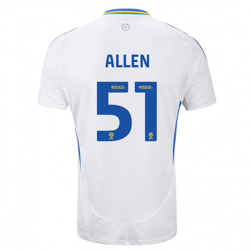 Danxen Herren Charlie Allen #51 Weiß Blau Heimtrikot Trikot 2024/25 T-Shirt
