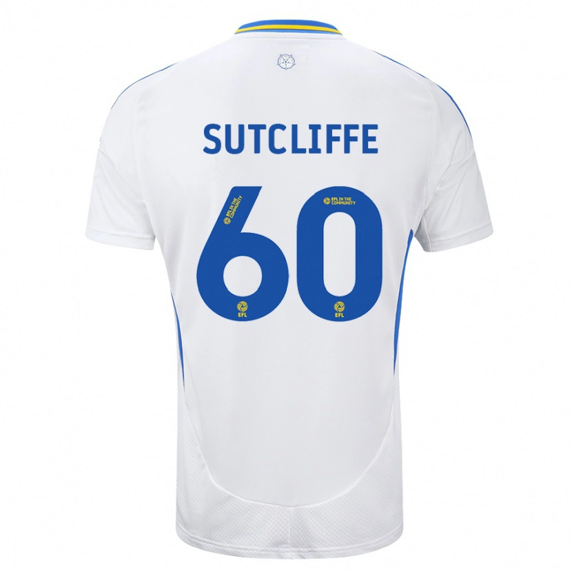Danxen Herren Harvey Sutcliffe #60 Weiß Blau Heimtrikot Trikot 2024/25 T-Shirt