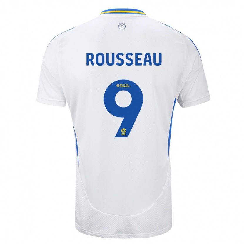 Danxen Herren Jess Rousseau #9 Weiß Blau Heimtrikot Trikot 2024/25 T-Shirt