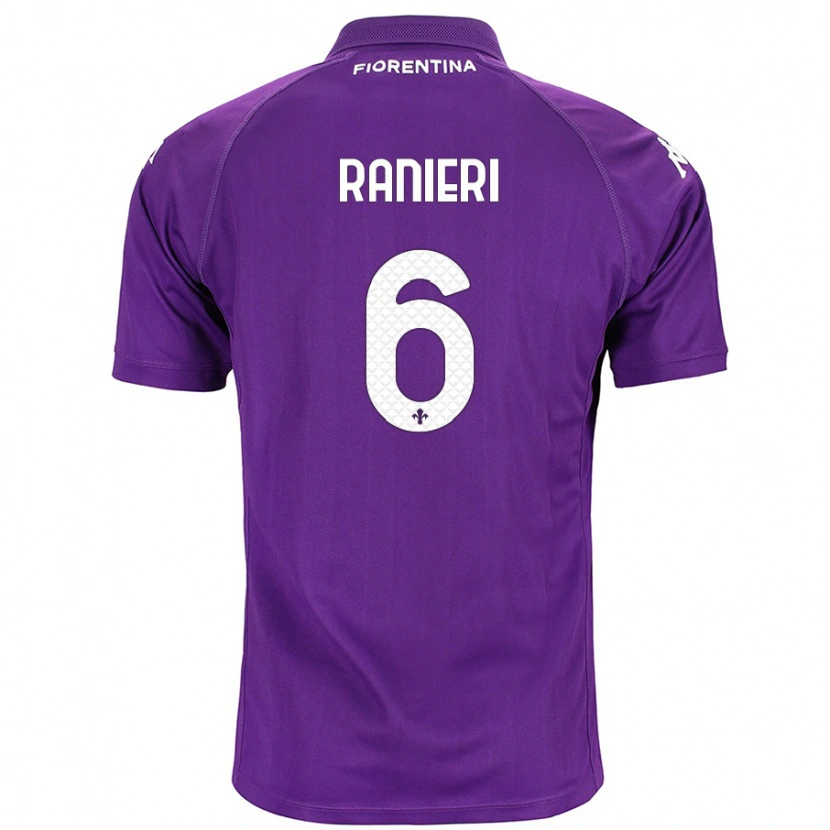 Danxen Herren Luca Ranieri #6 Violett Heimtrikot Trikot 2024/25 T-Shirt