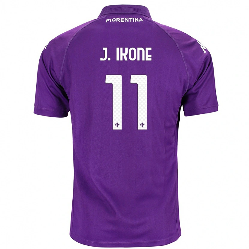 Danxen Herren Jonathan Ikoné #11 Violett Heimtrikot Trikot 2024/25 T-Shirt