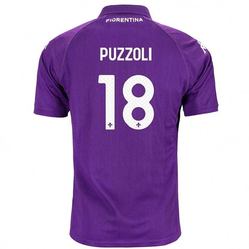 Danxen Herren Giorgio Puzzoli #18 Violett Heimtrikot Trikot 2024/25 T-Shirt