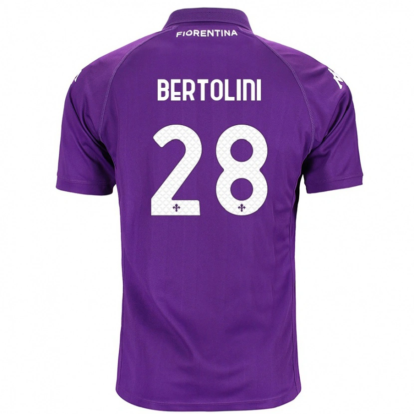 Danxen Herren Gabriele Bertolini #28 Violett Heimtrikot Trikot 2024/25 T-Shirt