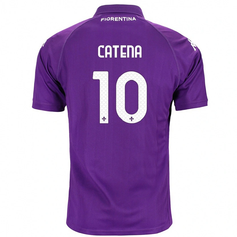 Danxen Herren Michaela Catena #10 Violett Heimtrikot Trikot 2024/25 T-Shirt