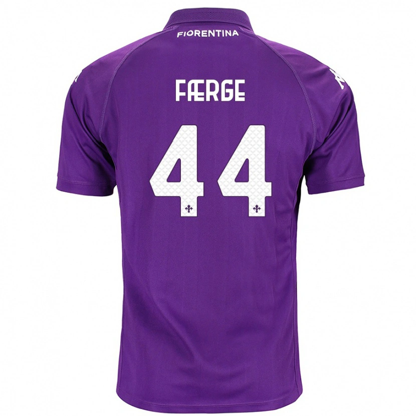 Danxen Herren Emma Færge #44 Violett Heimtrikot Trikot 2024/25 T-Shirt