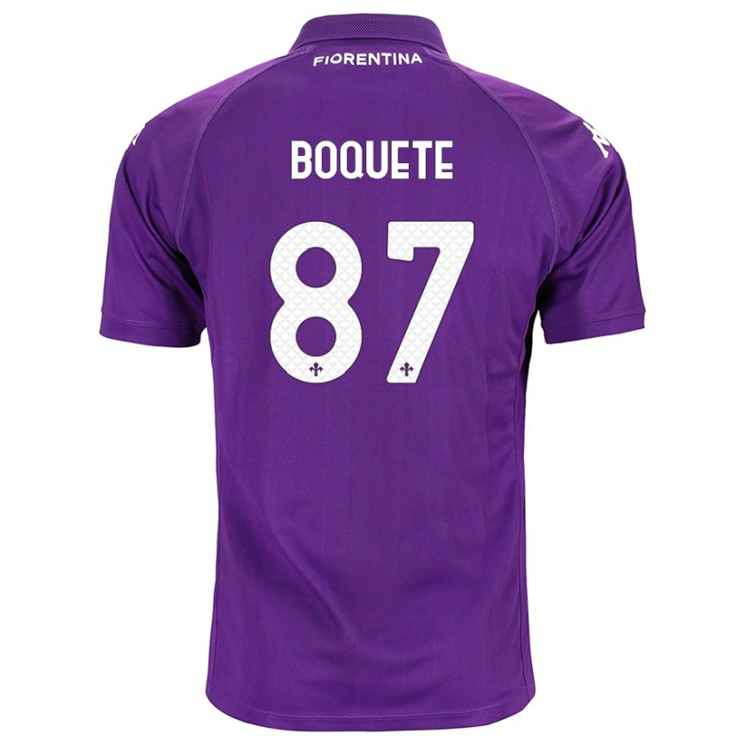 Danxen Herren Verónica Boquete #87 Violett Heimtrikot Trikot 2024/25 T-Shirt