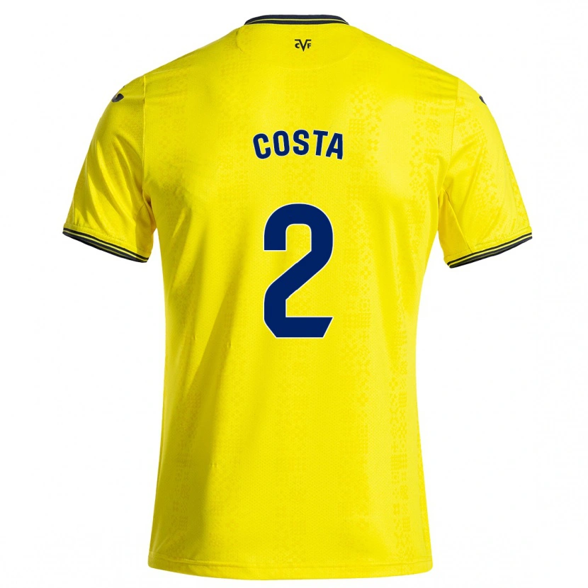 Danxen Herren Logan Costa #2 Gelb Schwarz Heimtrikot Trikot 2024/25 T-Shirt