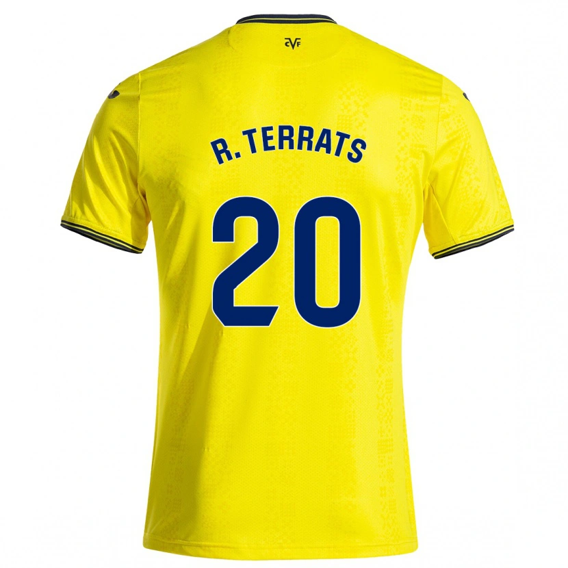 Danxen Herren Ramón Terrats #20 Gelb Schwarz Heimtrikot Trikot 2024/25 T-Shirt