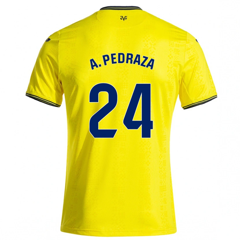 Danxen Herren Alfonso Pedraza #24 Gelb Schwarz Heimtrikot Trikot 2024/25 T-Shirt