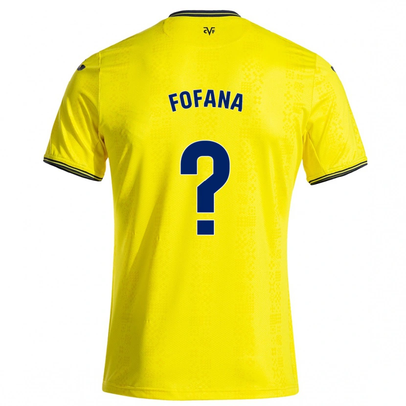 Danxen Herren Douga Fofana #0 Gelb Schwarz Heimtrikot Trikot 2024/25 T-Shirt