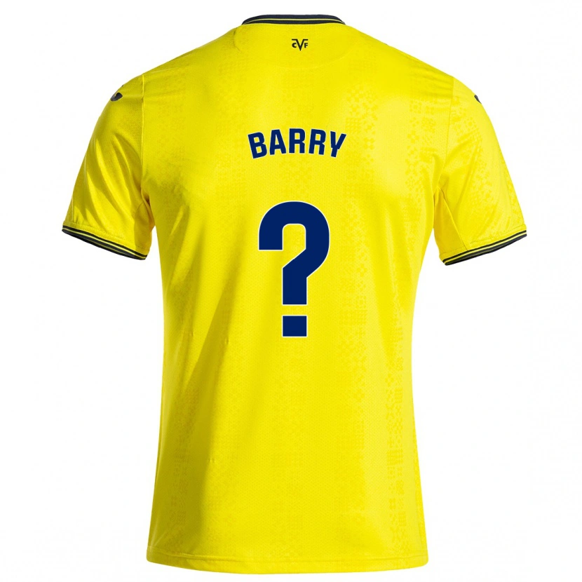 Danxen Herren Mahamoud Barry #0 Gelb Schwarz Heimtrikot Trikot 2024/25 T-Shirt
