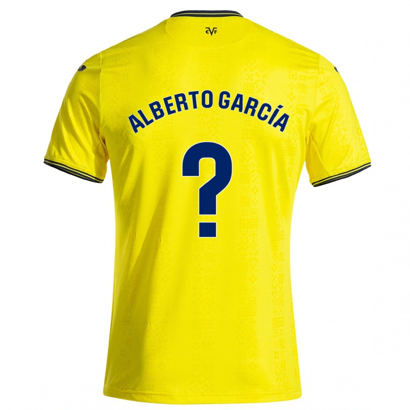 Danxen Herren Alberto García #0 Gelb Schwarz Heimtrikot Trikot 2024/25 T-Shirt