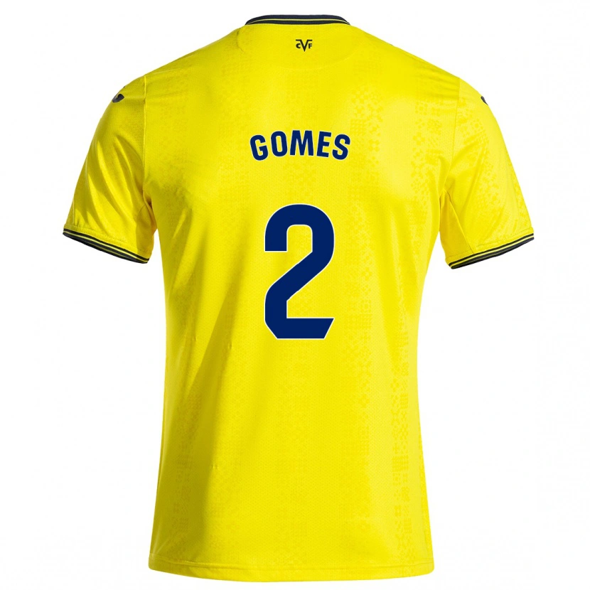 Danxen Herren Vique Gomes #2 Gelb Schwarz Heimtrikot Trikot 2024/25 T-Shirt