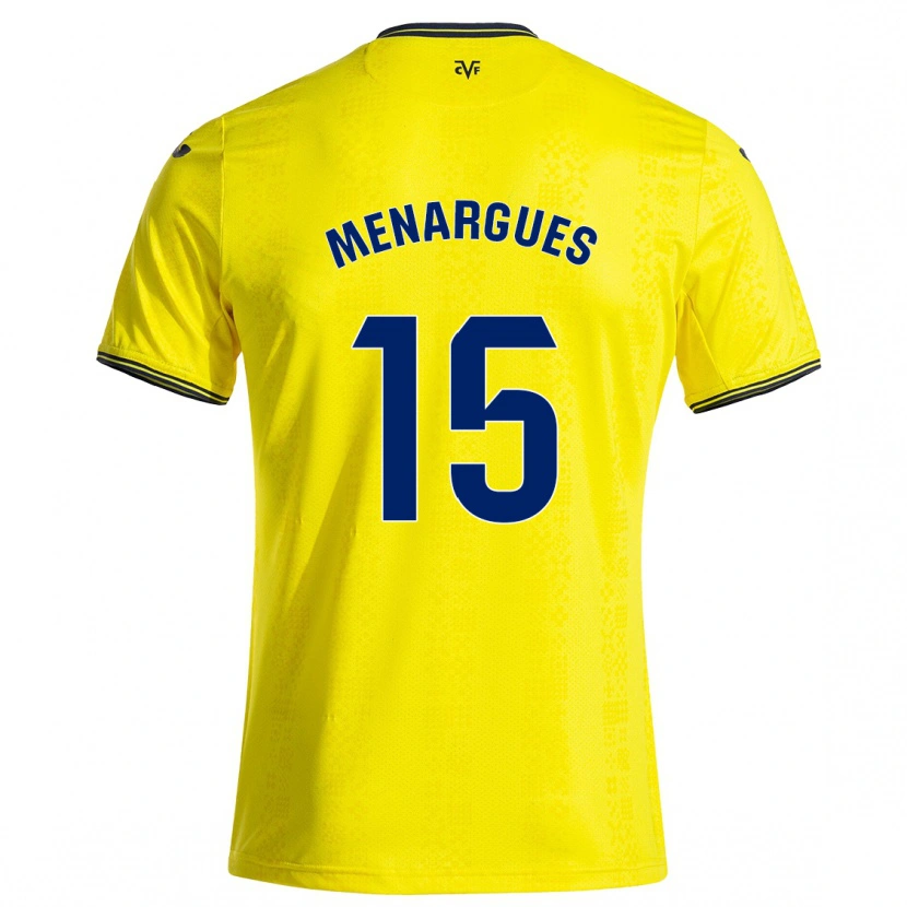 Danxen Herren Joseda Menargues #15 Gelb Schwarz Heimtrikot Trikot 2024/25 T-Shirt