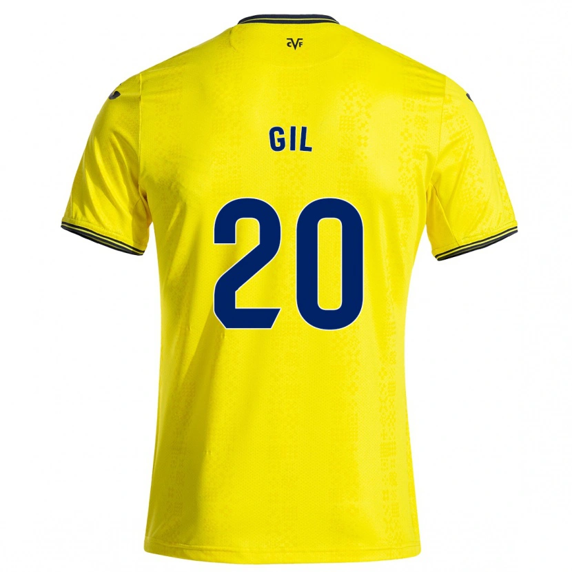 Danxen Herren Mario Gil #20 Gelb Schwarz Heimtrikot Trikot 2024/25 T-Shirt