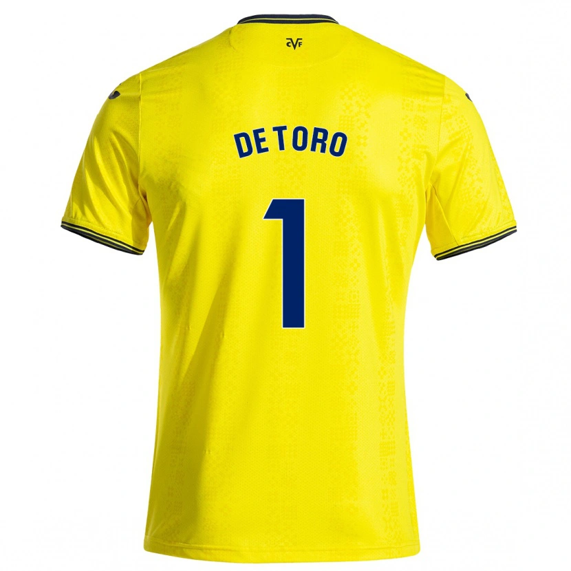 Danxen Herren Elena De Toro #1 Gelb Schwarz Heimtrikot Trikot 2024/25 T-Shirt